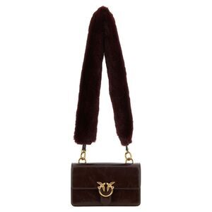 PINKO Bordeaux Calfskin Shoulder Women's Bag